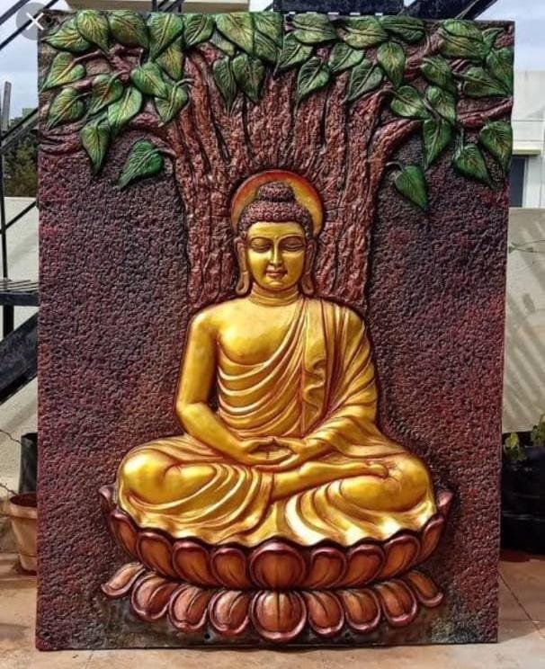 FIBER BUDDHA WALL HANGING